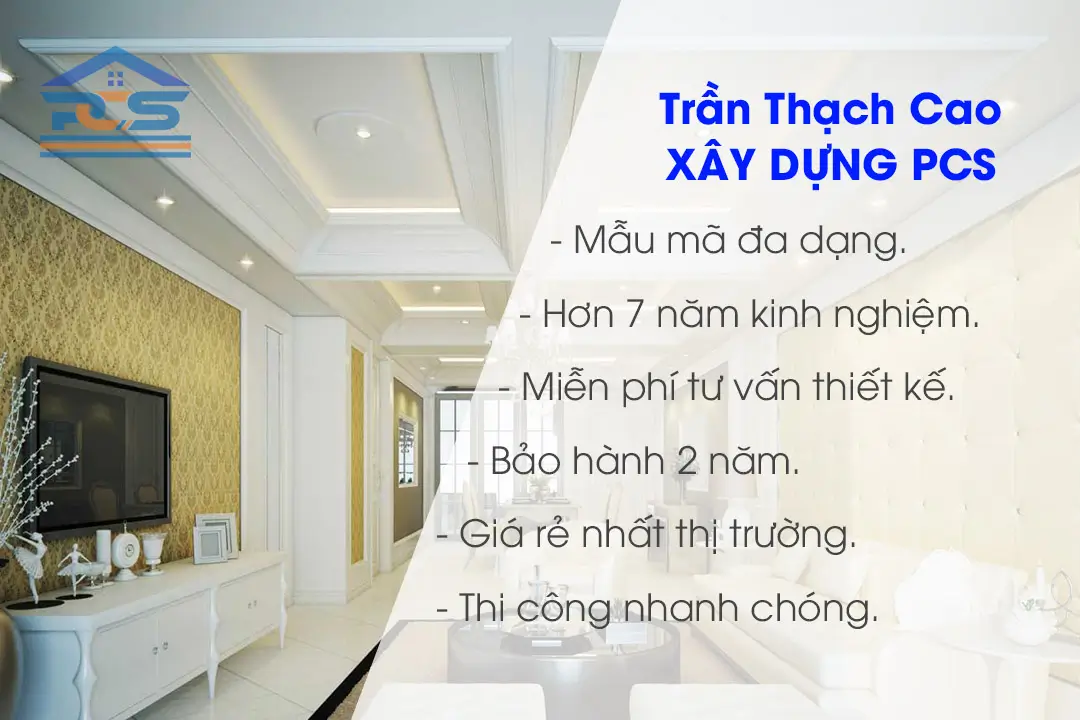 dịch vụ thi công trần thạc cao uy tín