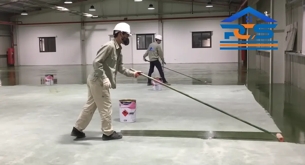 Thi công sơn epoxy nhà xưởng là một bước quan trọng giúp bảo vệ nền xưởng và nâng cao hiệu quả sản xuất